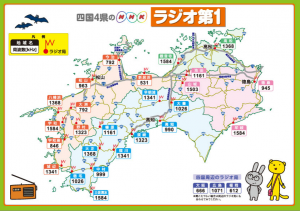 四国４県のNHKラジオ第一