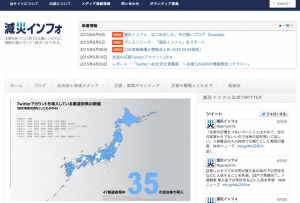 減災インフォTOPページキャプチャー